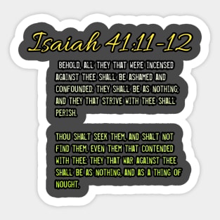 Isaiah 41:11-12 Sticker